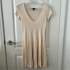 Jersey skater dress cream